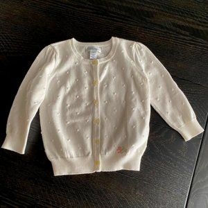 Ralph Lauren White Cardigan Sweater